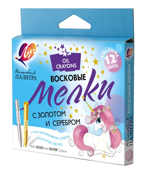 Wax crayons "Magic Palette" 12 colours.