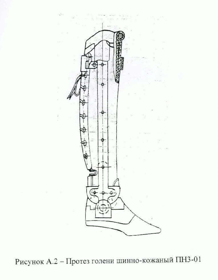 Shin splint-leather tibial prosthesis PN3-01