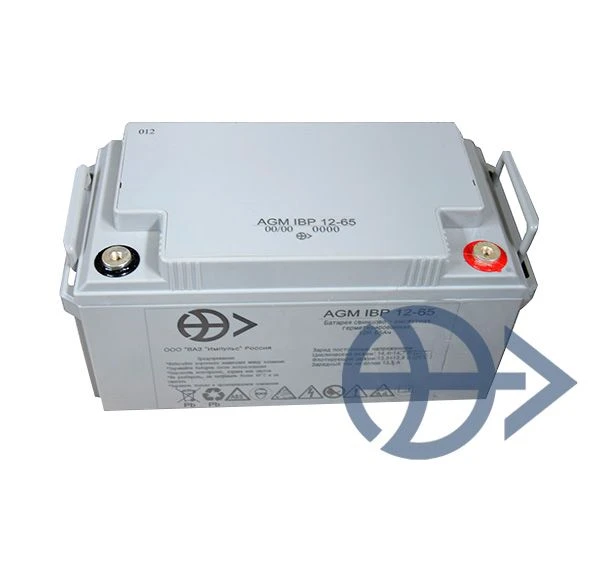 Lead-acid stationary hermetically sealed maintenance-free AGM IBP 12-65 battery