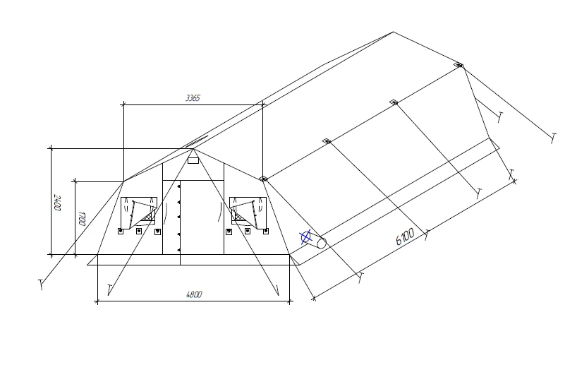 Frame tent M-10