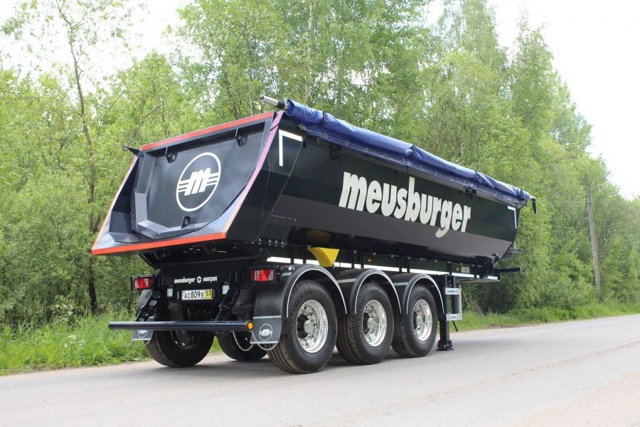 Three-axle tipping trailer MSK-345