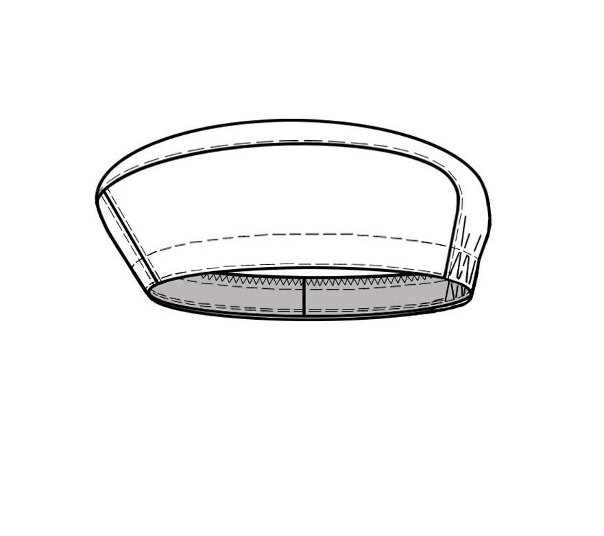 Beret for protection against general industrial pollution (lightweight), model "CSHF".