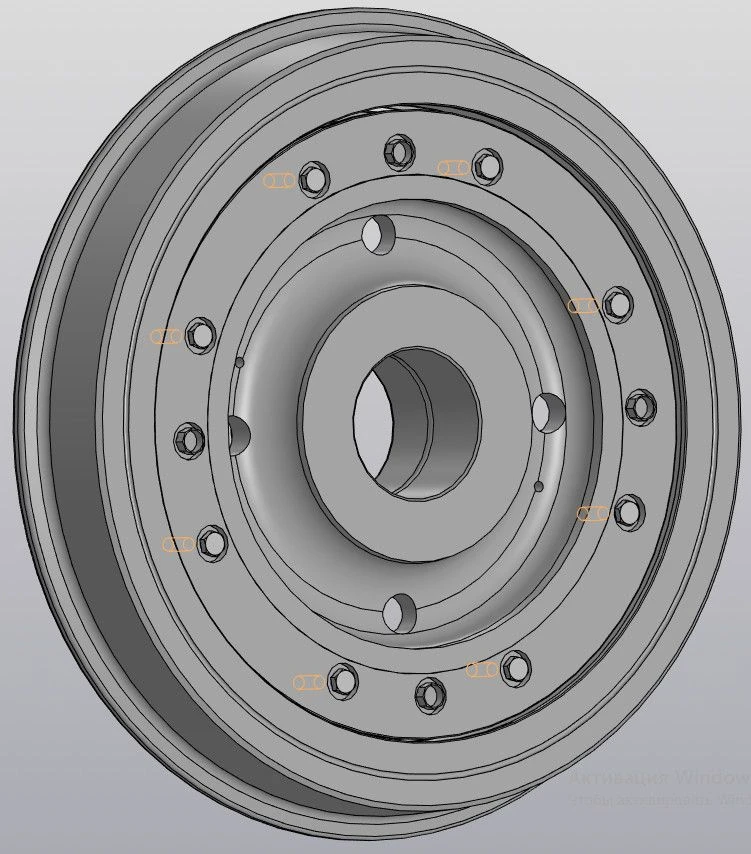 Sprung wheel VGKP 74.15.20.100 SB
