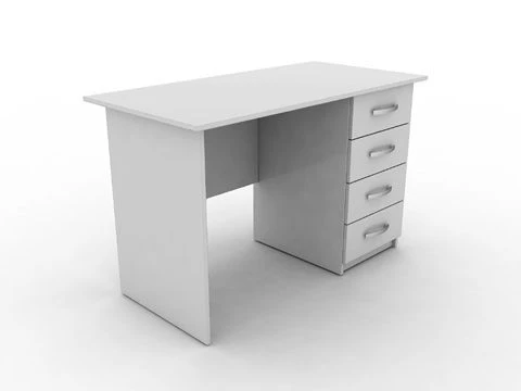 Single-desk medical desk with four drawers (Art. SL-015)