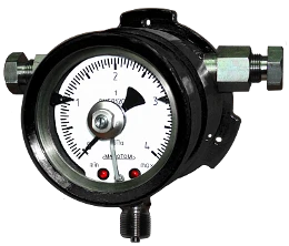 Indicating signalling manovacuum gauges DA5012CgVn with explosion protection marking 1Ex db IIB T5 Gb