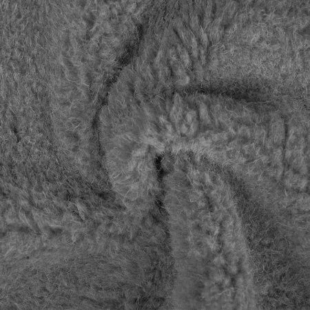 Faux fur with knitted base made of a blend of synthetic and natural fibres and labelled "ORETEX Fur".