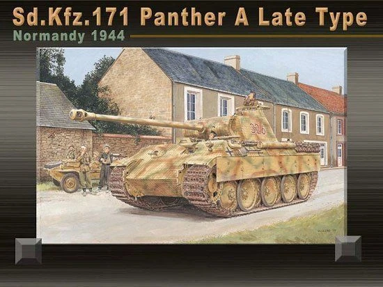 Assembled model Panther A tank
