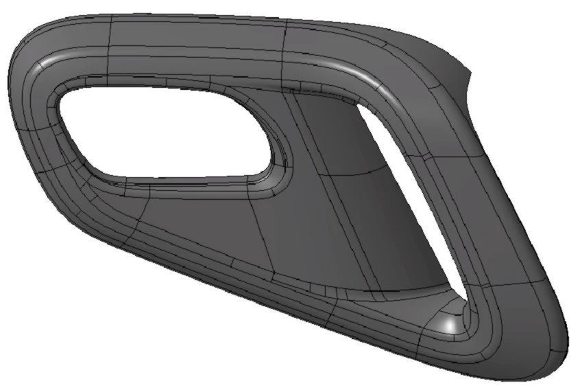 Door handle trim right 1681232481