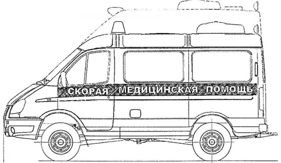 Ambulance chassis, Modification 221772, Petrol engine Euro-5, M2G