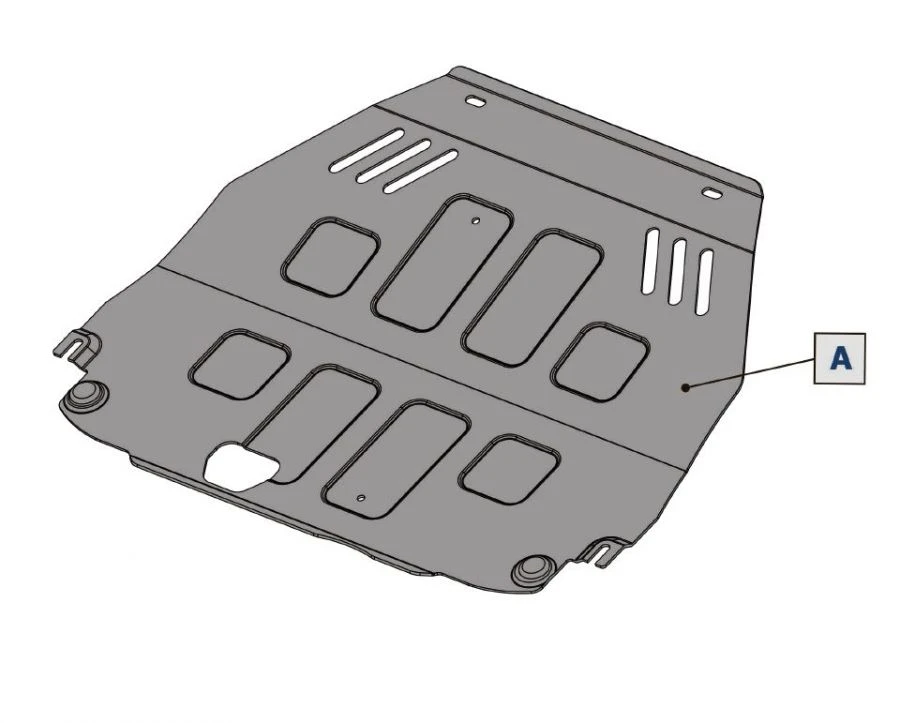 Set of metal guards for Mitsubishi Outlander PHEV