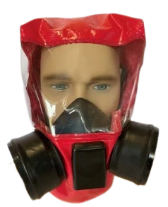Shield fire filtering self-rescuer