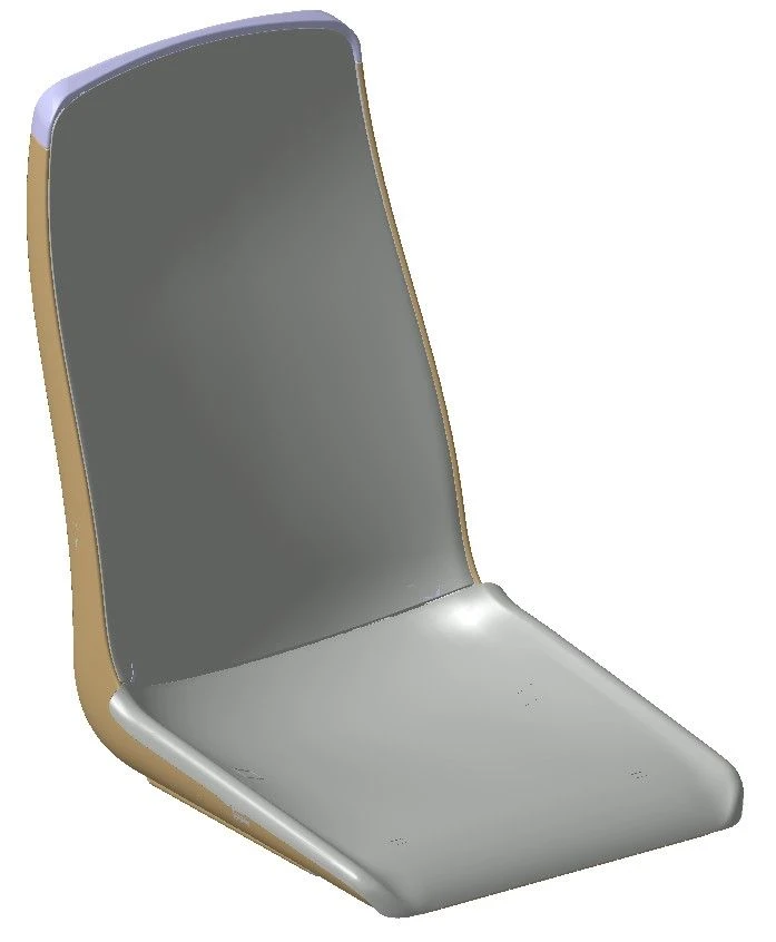 Passenger seat without handrail L01R35.6820036