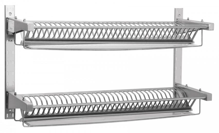 Plate drying shelf with water collecting tray PST-2