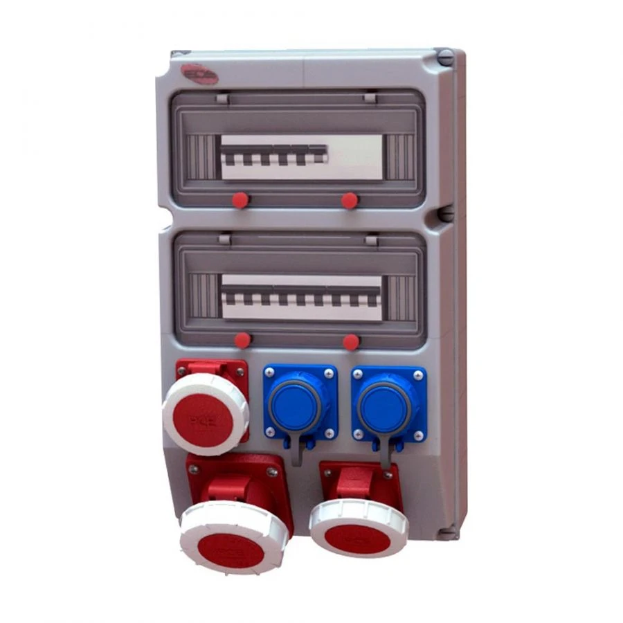 Surface-mounted distribution combination module (Panel with sockets) T P04.004