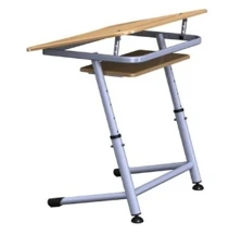 Single-seat adjustable desk, article number PL-OWE5-7