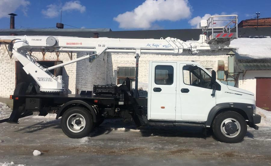 Truck hoist model TA-22 on chassis GAZ-C42A43, GAZ-C42R33, GAZ-C42R36