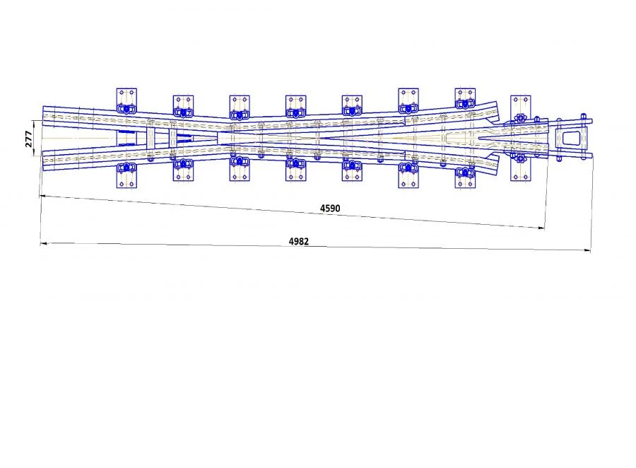 Cross member of type P65 of grade 1/9 of project H01.003.3000.00