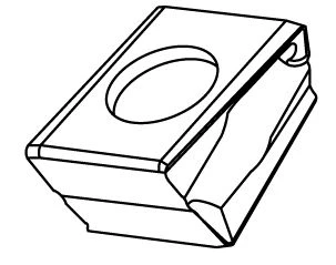 Carbide plate BT08-0404R-T5 M20P