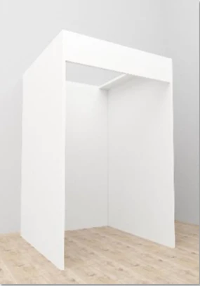 Screen-frame for fitting room "Frame 1200x1200", mark "SPEKTR Ltd".