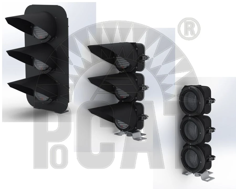 Metro type traffic light heads with LED light-optical systems (TU 3185-007-01404314-2015)