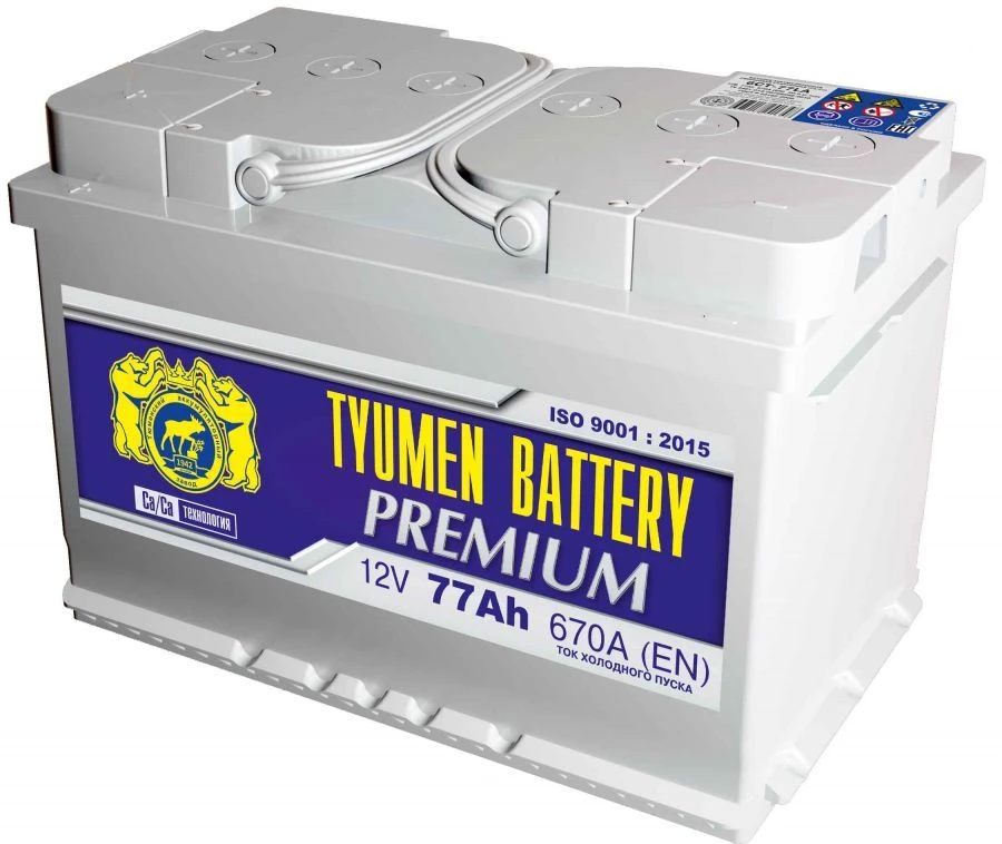 TYUMEN BATTERY 6ST-77L PREMIUM lead rechargeable starter battery