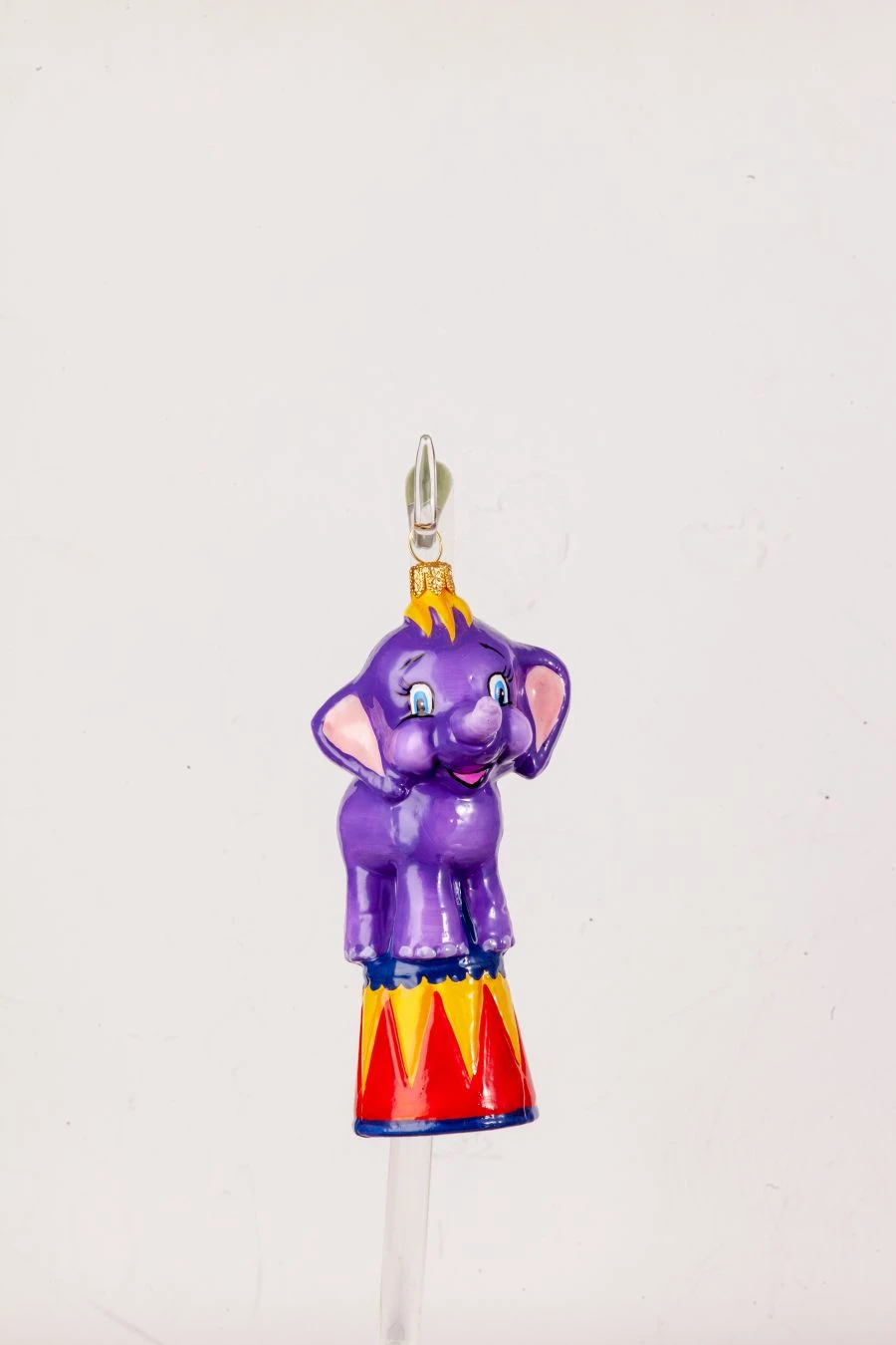 Licence Christmas tree toy made of glass "Elephant"