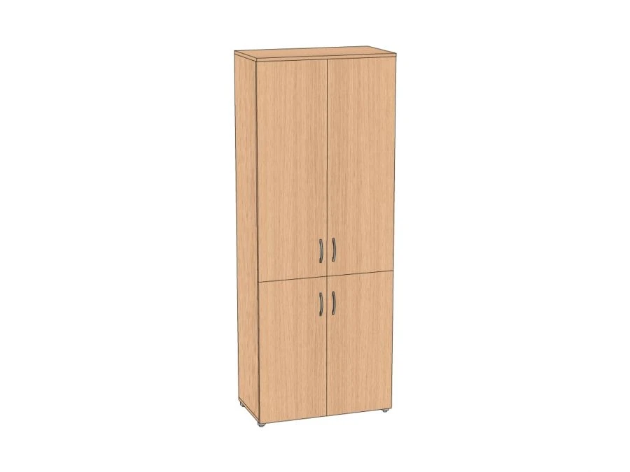 Document cabinet 4-door, wide 700*383*1830 mm ASHD2-70