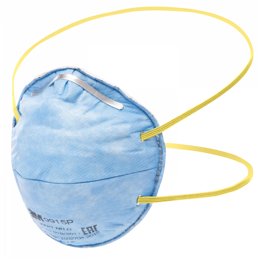 Filtering masks for protection against aerosols of "ZM" trade mark, series 9900P model 9915P protection class FFP1 NR