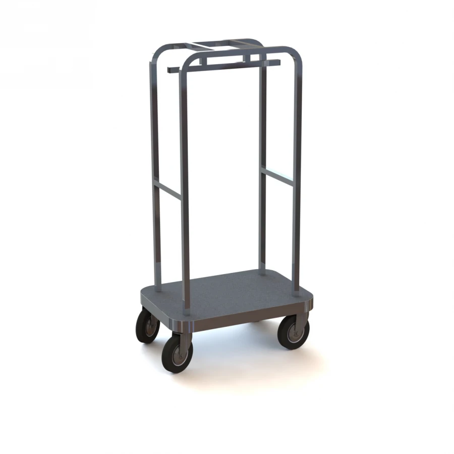 Aluminium luggage trolley Kvadro