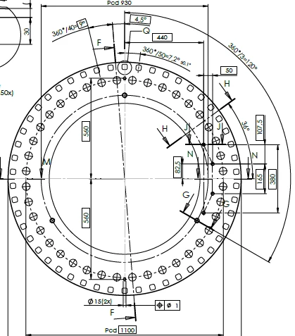M03-C5-20-030287 Main bearing ring clamping ring