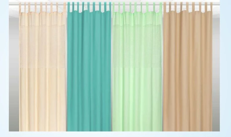 Curtains labelled "SGMedical" made of synthetic fabrics