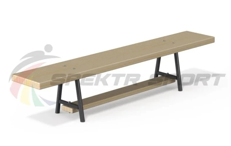 Gymnastics bench 2000 mm \2 metal legs (not adjustable)