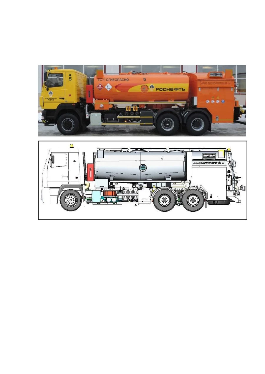 Aerodrome refuelling tankers - ATZ (with the right to drive on public roads) with a capacity of up to 13000 litres.