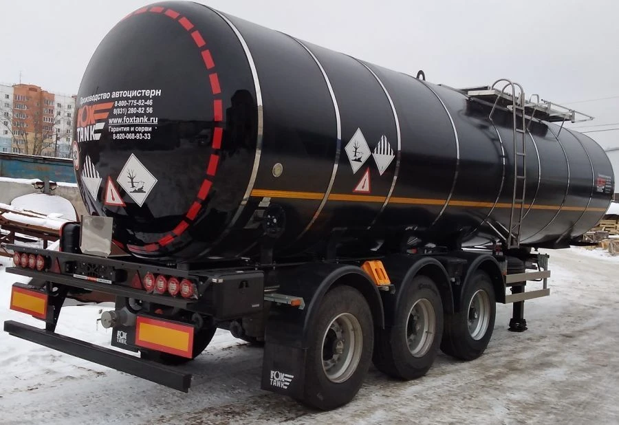 Semi-trailer-tank FOX TANK PTC 966611 configuration 2.01 for dangerous goods (including dark oil products, Bitumen)