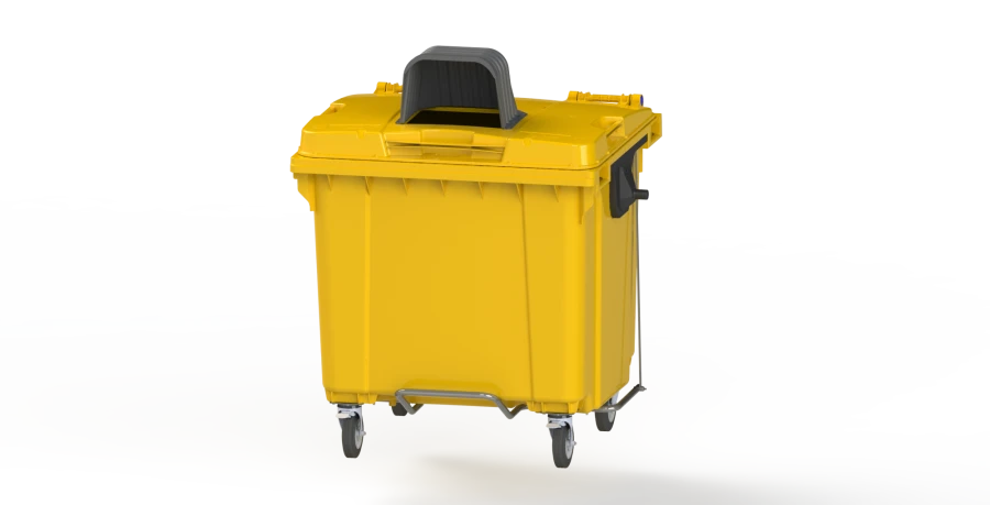 Mobile waste bin 1100l Art.29.C19.H (20.807.1.20.PE; 21.056.20.PE.O)