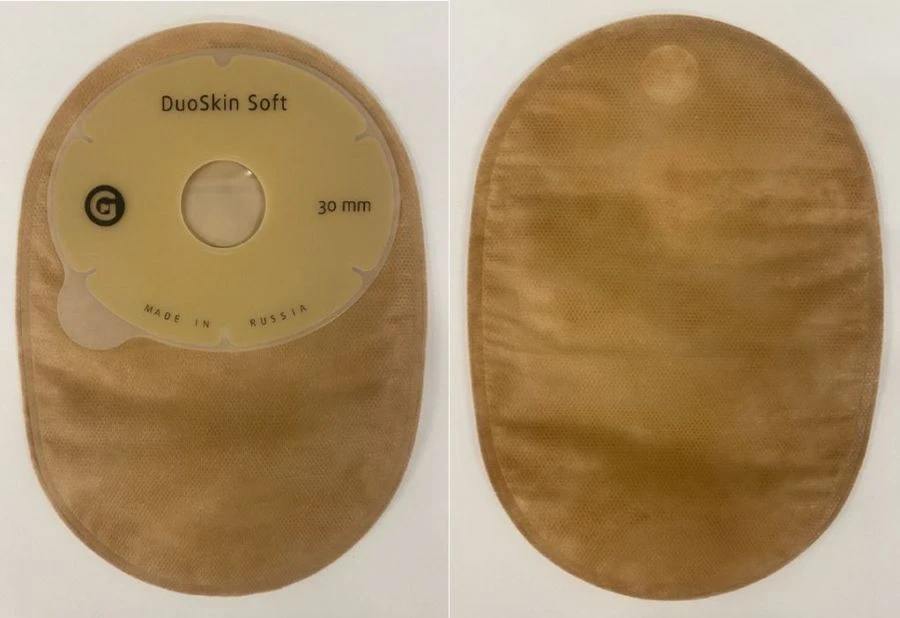 Means for colostomy and ileostomy care: one-component colostomy bags for adults and children according to TU 22.19.71-001-813374