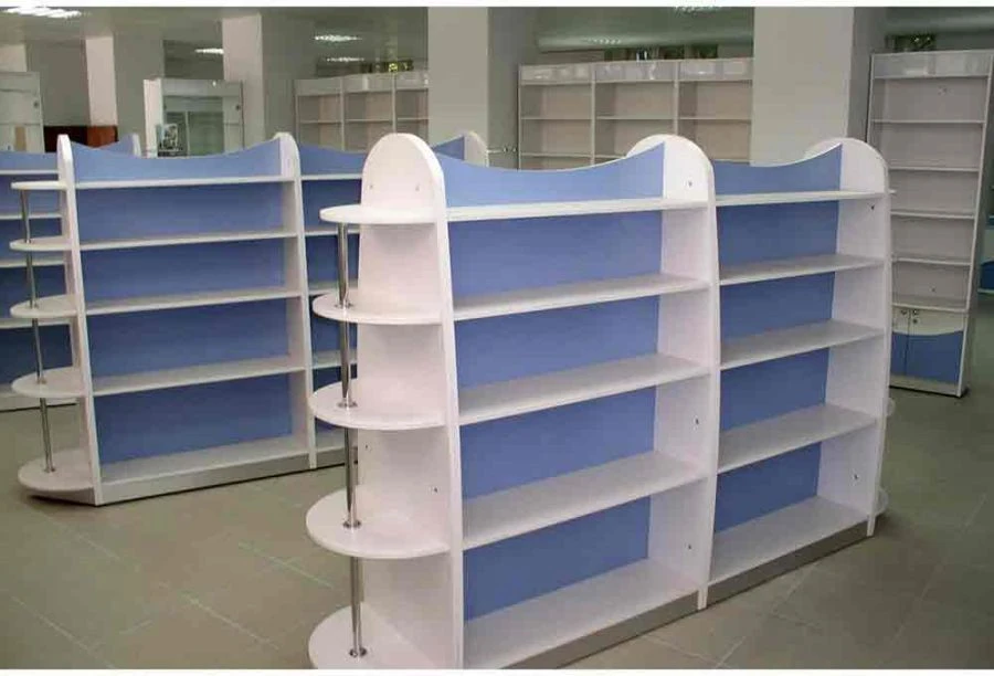 Library shelving unit