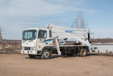 Lever-telescopic hydraulic lift AGP-29RT HYUNDAI-120 29.0M 250KG 14.5M