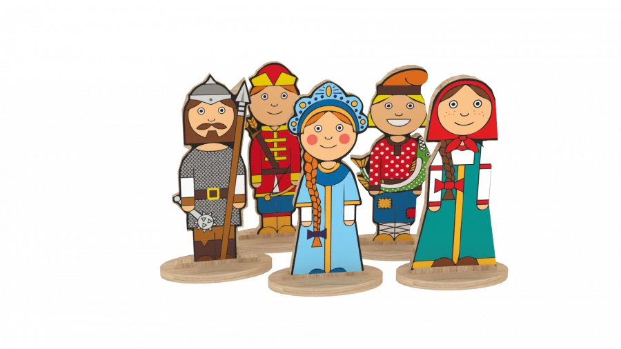 Set of fairy-tale characters "Heroes of Russian fairy tales" (art. N-66)