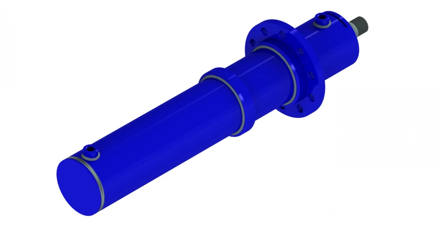 Hydraulic cylinder 1281.00.00.00.00 (125x50-700, mm), 20MPa