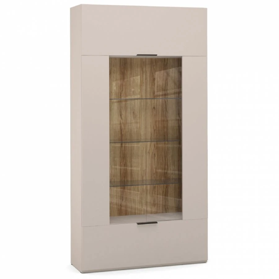 "SOHO" HB9-02.DS, 2-door glass sectional (beige) from the "SOHO" modular furniture set