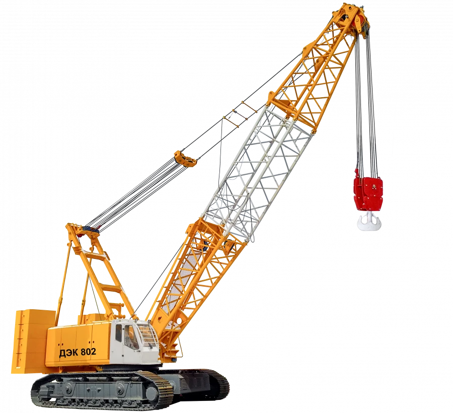 Crawler crane DEK-802 (with the use of 131.17.00.000 cab and engines produced in the member countries of the Eurasian Economic C