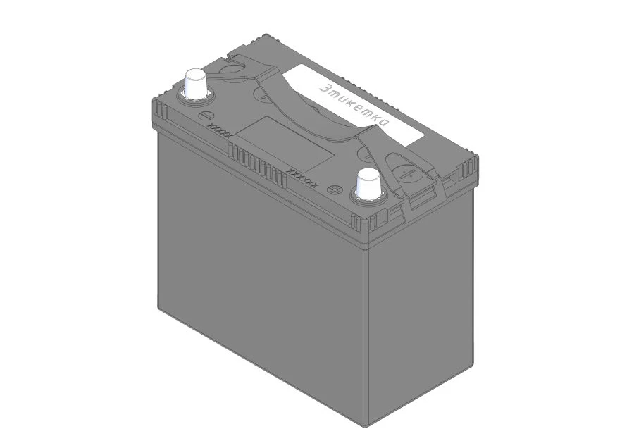 Rechargeable battery TUBOR ASIA STANDART 6ST-50.0 VL B00