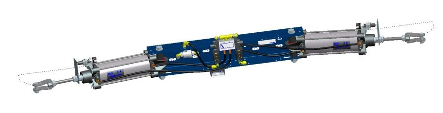 Vehicle door pneumatic actuator 40N3R63/116T1B154