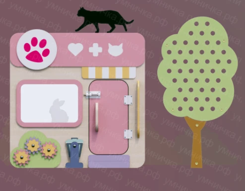 Decorative-developmental panel "Pet Shop" PMG-0ZM