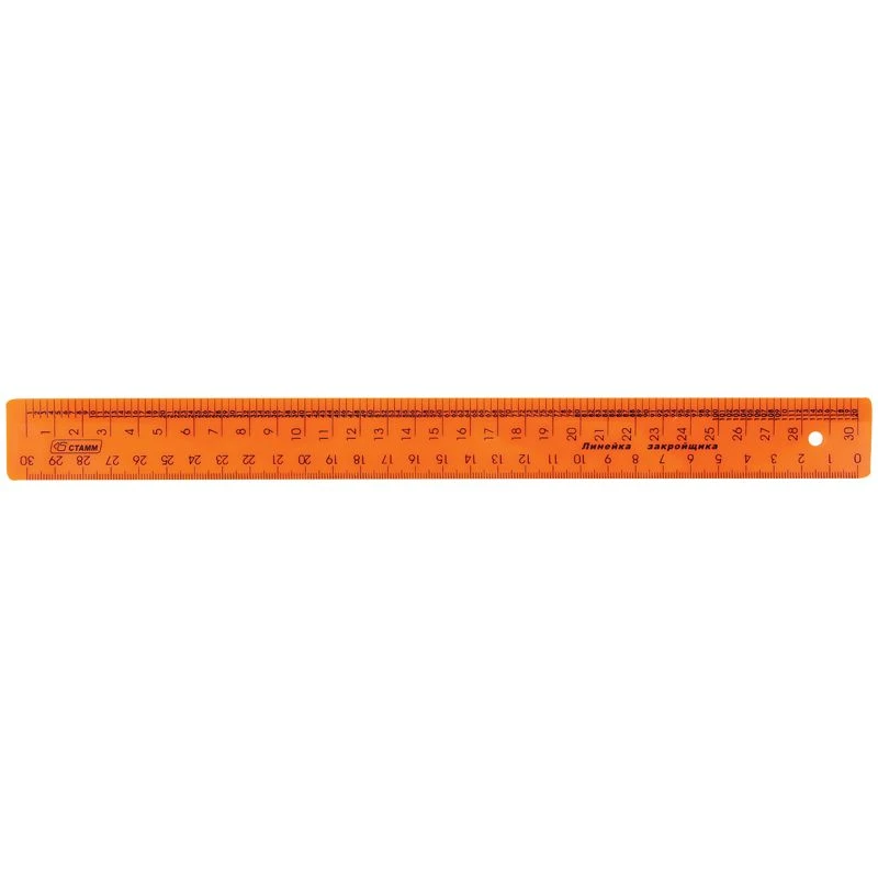 Shaper's ruler 30cm STAMM, plastic