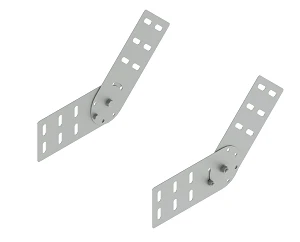 Hinge connector SLSHKTU 000, with overall dimensions from 44x175 mm to 192x279 mm, metal thickness 2,0 mm, thermodiffusion steel