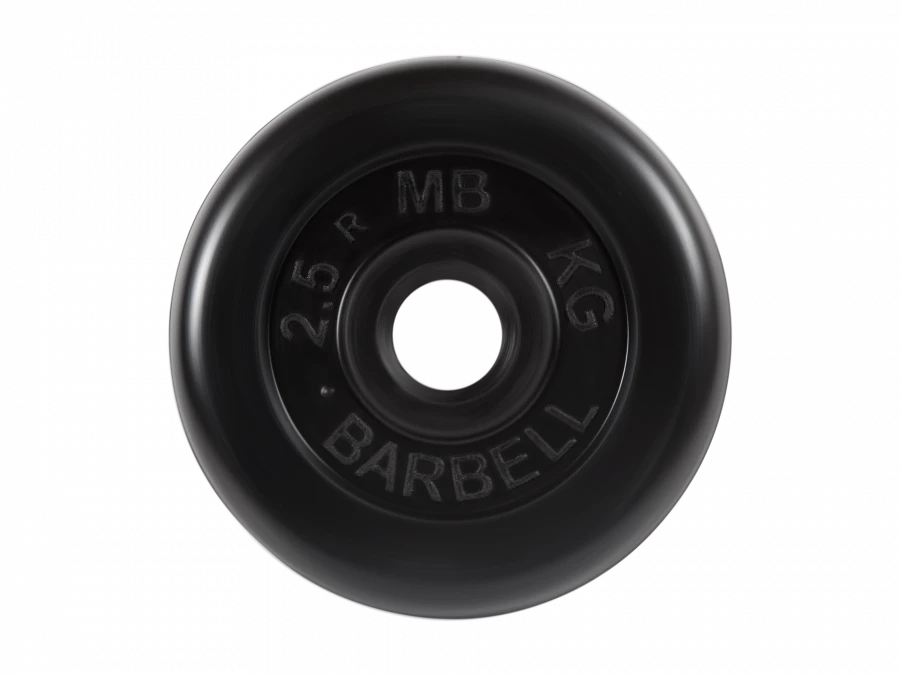 MB-PltB26-2,5 Rubber disc "Standard", black, 26 mm, 2,5 kg