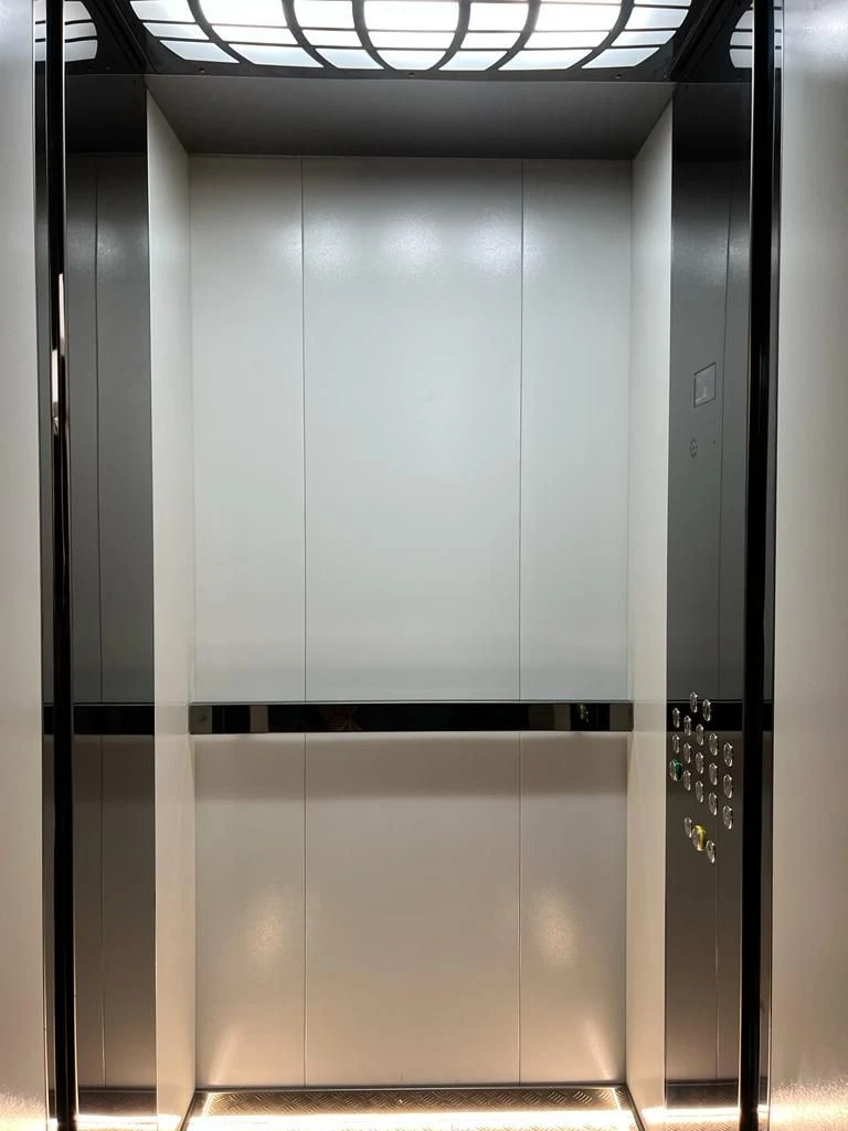 Electric passenger lifts for buildings (structures) for various purposes with a speed of 1.0; 1.6 m / s for transmitting