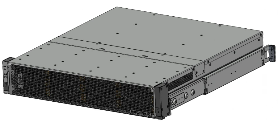 Dual-path fault-tolerant SAS/SATA disc array with hot-swappable power supplies and SAS expanders modules, fault tolerant
